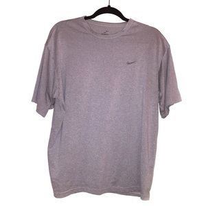NIKE Dri-Fit Gray Fitness Shirt Men’s Large